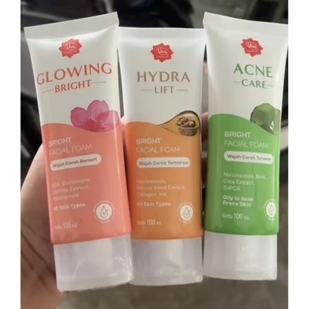 Viva Bright Facial Foam 100m New - Perawata Wajah - Viva Facial Foam