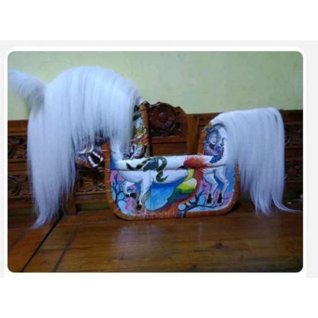 Rambut jaranan/ kuda lumping bahan sintetis(rambut saja)