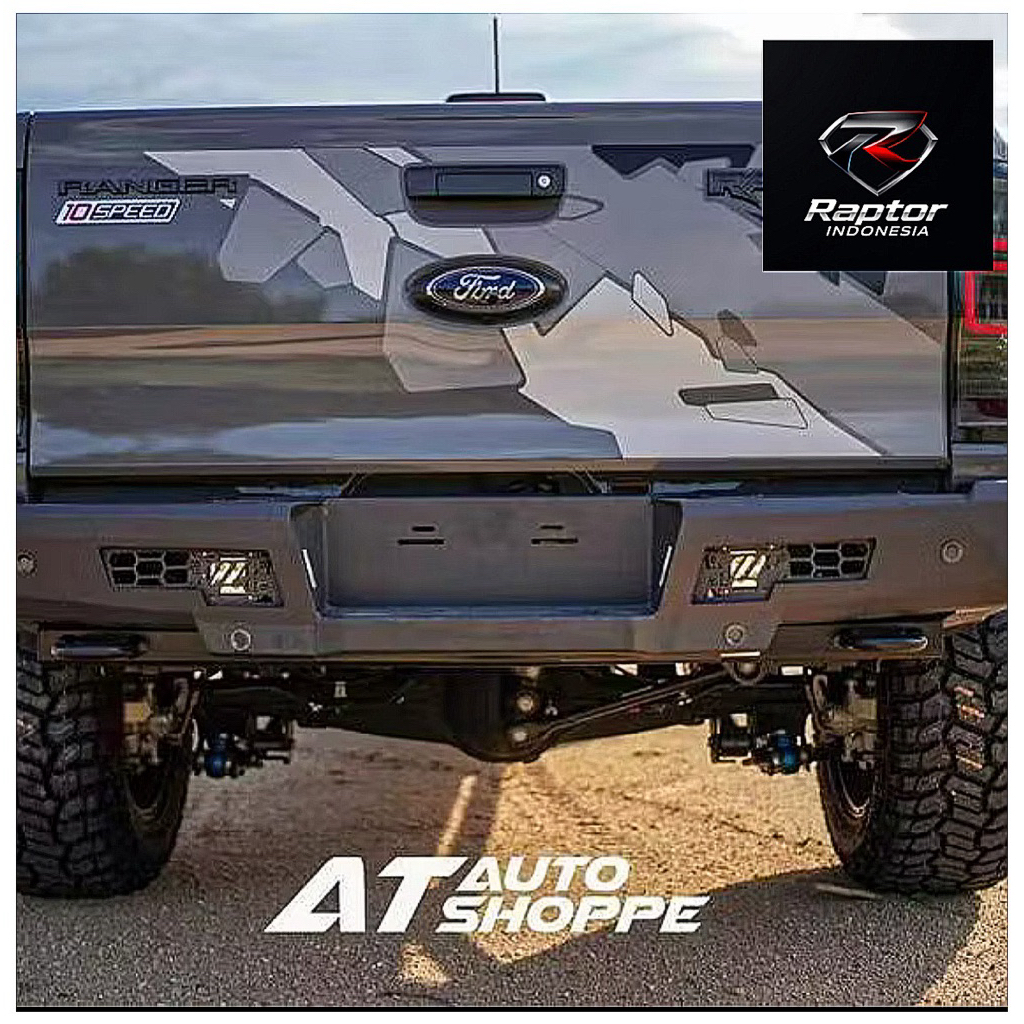 Bumper Belakang Option Style untuk Ford Ranger T6 T7 T8 Raptor F150
