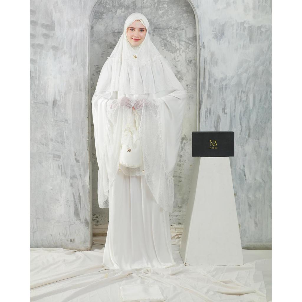 Inabee Mukena Premium Putih/Broken white
