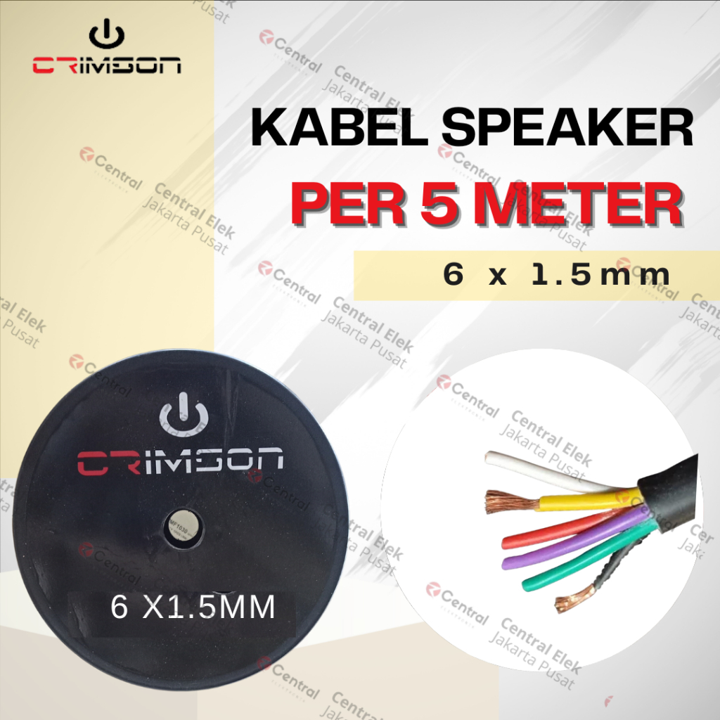 KABEL SPEAKER HIGH QUALITY CRIMSON 6x1.5 6 x 1.5 5 Meter