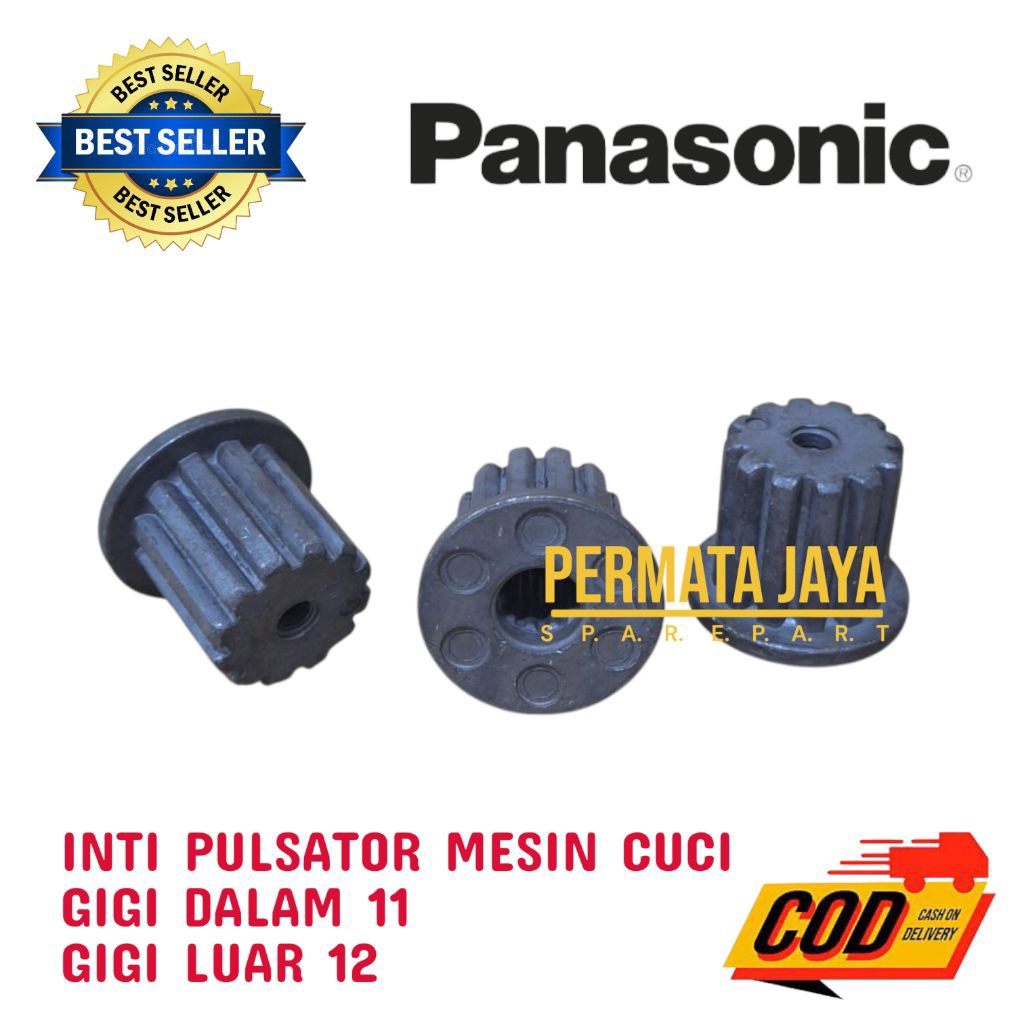 inti Pulsator Mesin Cuci Panasonic Gigi 11 Luar 12 Quality - Gear pulsator