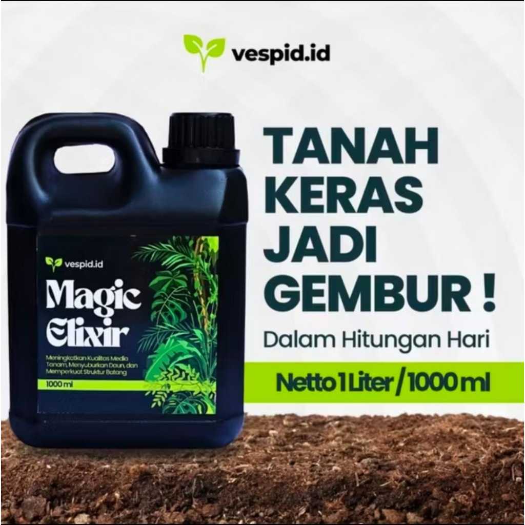 PROMO VARIASI Pupuk Penggembur Tanah Black Miracle Dan Magic Elixer 1 Liter Mudah Digunakan Original
