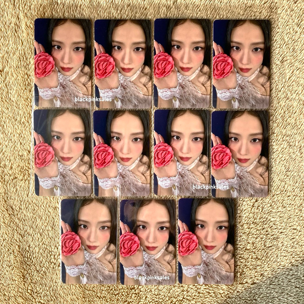 BLACKPINK JISOO PC — flower me solo ktown4u pob bene benefit official selfie photocard bunga