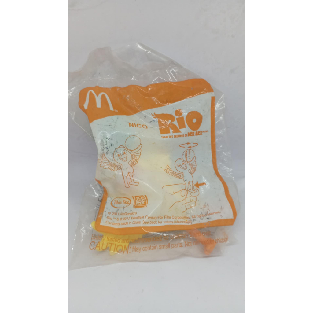 figure burung nico dari seri rio happy meal