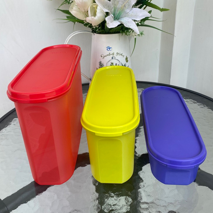 TUPPERWARE DISKON SALE !!! SUPER OVAL SET 3PCS TEMPAT PENYIMPAN MAKANAN TOPLES MAKANAN TOPLES REMPAH