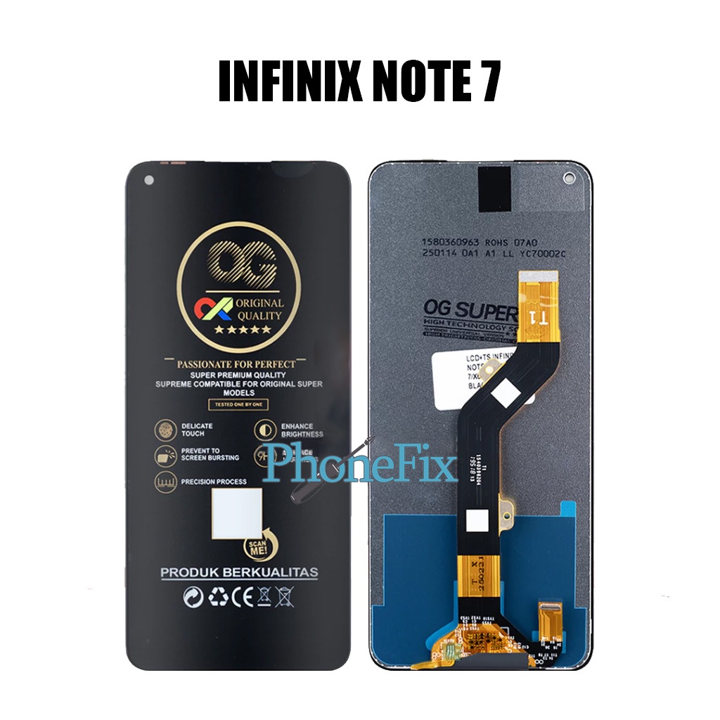 Lcd Touchscreen INFINIX NOTE 7 Original OG SUPER Lcd Fullset