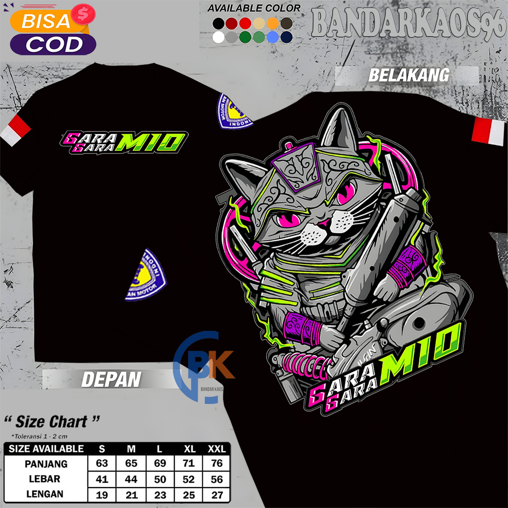 BandarKaos96 Kaos T-Shirt Gara Gara Mio Kaos Racing Gara Gara Mio 5tl Combed 24s
