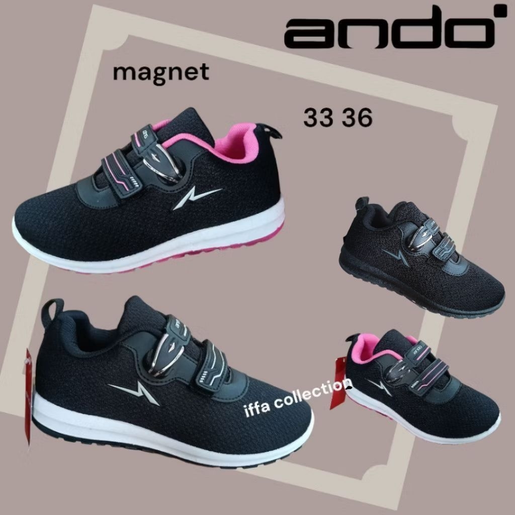 sepatu sekolah ando ARLYN magnet terbaru redy di toko iffa