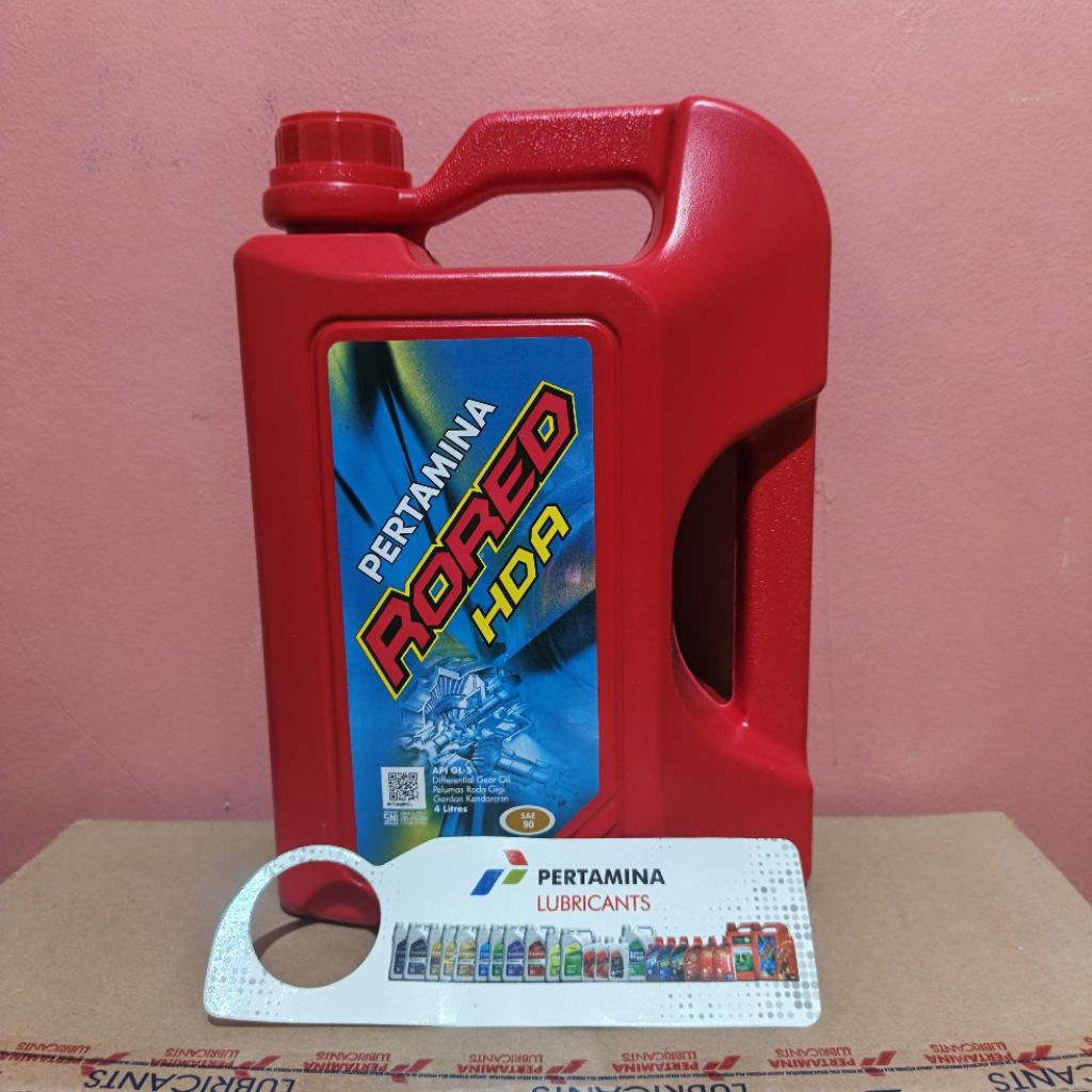 OLI PELUMAS GARDAN RORED HDA 90 4 LITER OLI PELUMAS TRANSMISI SEMUA MOBIL UNIVERSAL