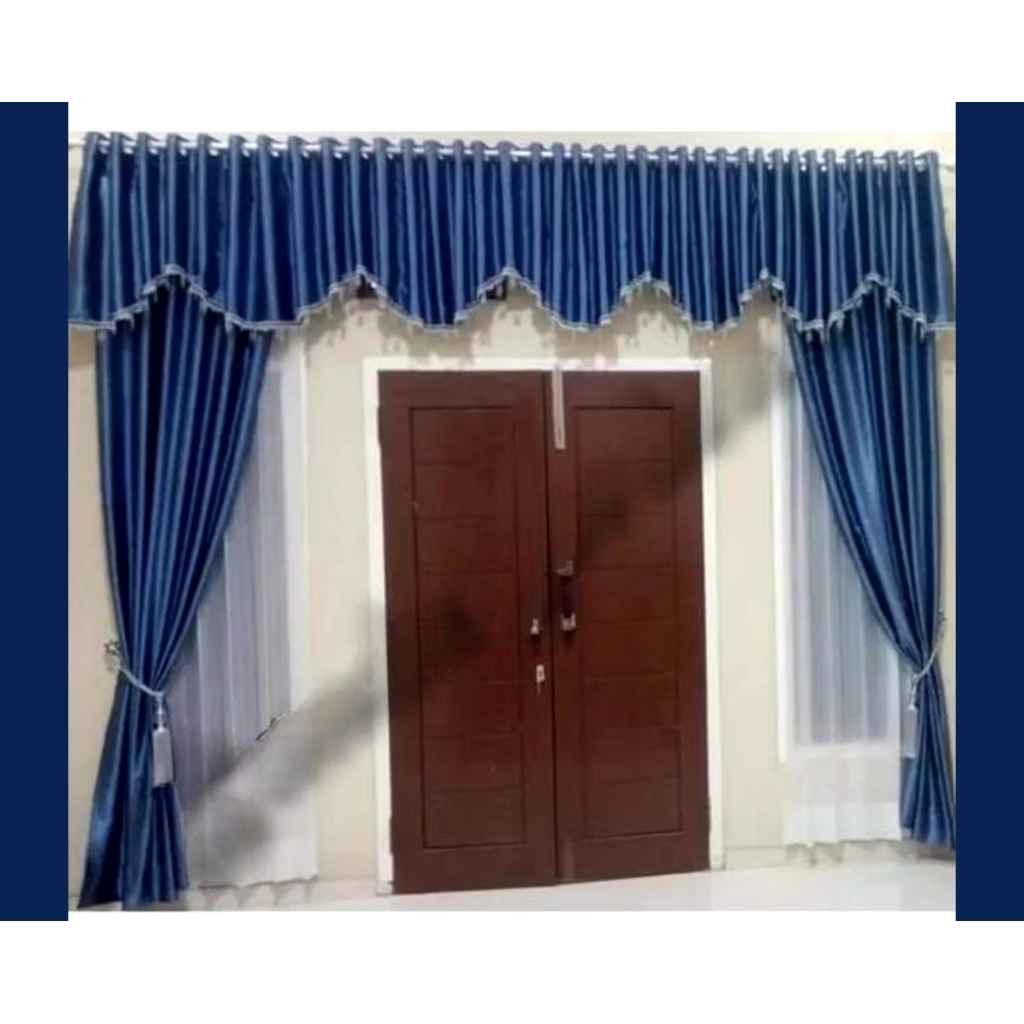 gorden jendela satu set 2/gorden 1 poni gorden jendela pintu