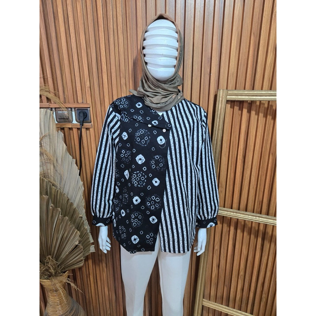 Blazer Lurik premium tricot handmade | atasan wanita