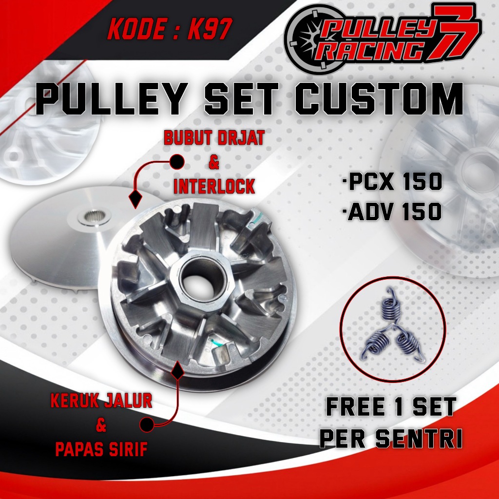 Pulley Custom Pcx Adv 150 Kode K97 Original Honda Pulley Racing Custom PNP