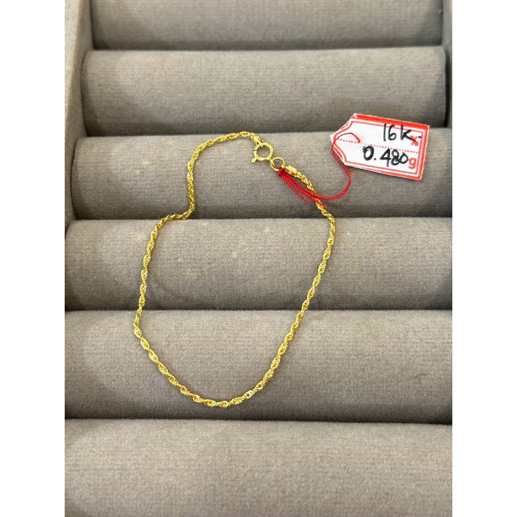 ARGOLD - GL WANITA - Gelang lilit tampar korea emas 16k 700 70%