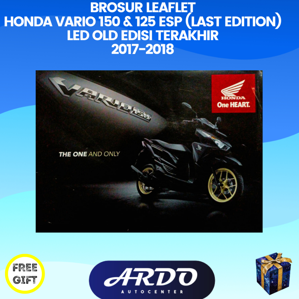 Brosur katalog motor Honda Vario 150 ESP k59 dan Honda Vario 125 ESP K60 Led Old Edisi Terakhir (Las