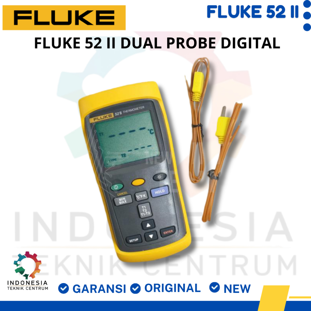 FLUKE 52 II Dual Probe Digital Thermometer