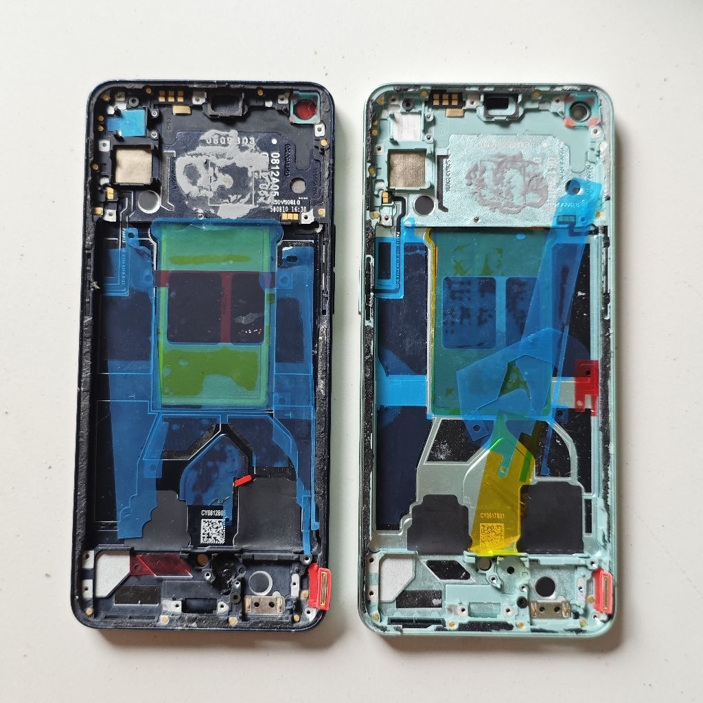 FRAME BAZEL PAPAN LCD OPPO RENO 6 5G ORI COPOTAN MULUS LENGKAP TOMBOL LUAR DALAM