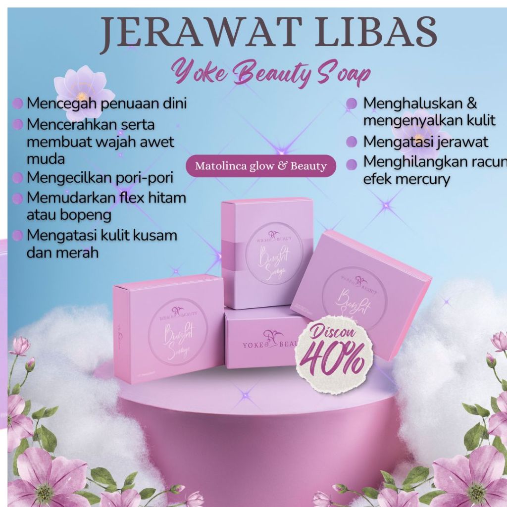 SABUN MUKA YOKEE BEAUTY UNTUK KULIT BERMINYAK DAN BERJERAWAT BIKIN WAJAH CERAH GLOWING