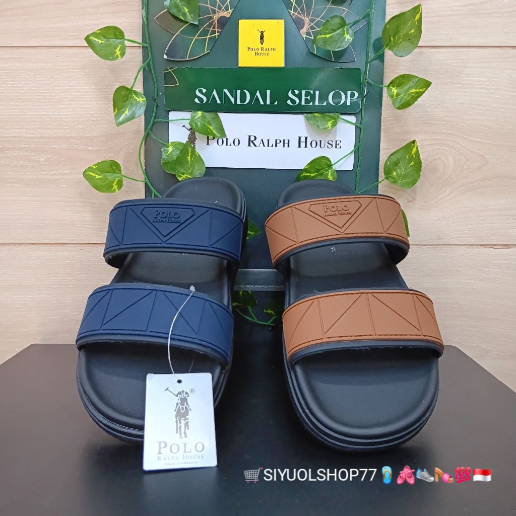 [Bisa COD/100% Original/Art GALLARDO 02] Sandal Pria POLO RALPH HOUSE/Sandal Casual Pria/Sandal Slid