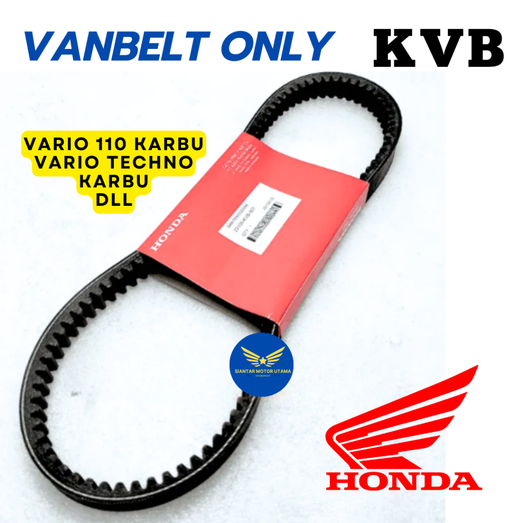 23100-KVB-901 Vanbelt Only V-Belt Vario Karbu Vario 110 Karbu Vario Techno 100 Original Honda KVB