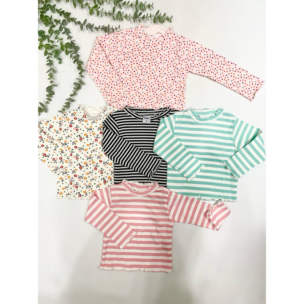 Makassar Long Stripe Reeb | Baju Lengan Panjang Anak | Baju Lengan Panjang Motif