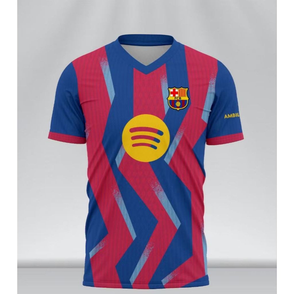 JERSEY BARCELONA 4THN FOURTH EL CLASICO 2025-2026 BARCA MADRID GRATIS NAMA DAN NOMOR PUNGGUNG