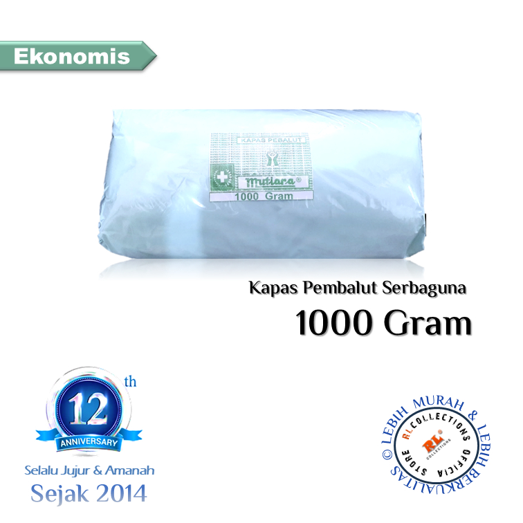 Kapas Filter Air Kiloan 1000gr Kapas Pembalut Serbaguna Ekonomis