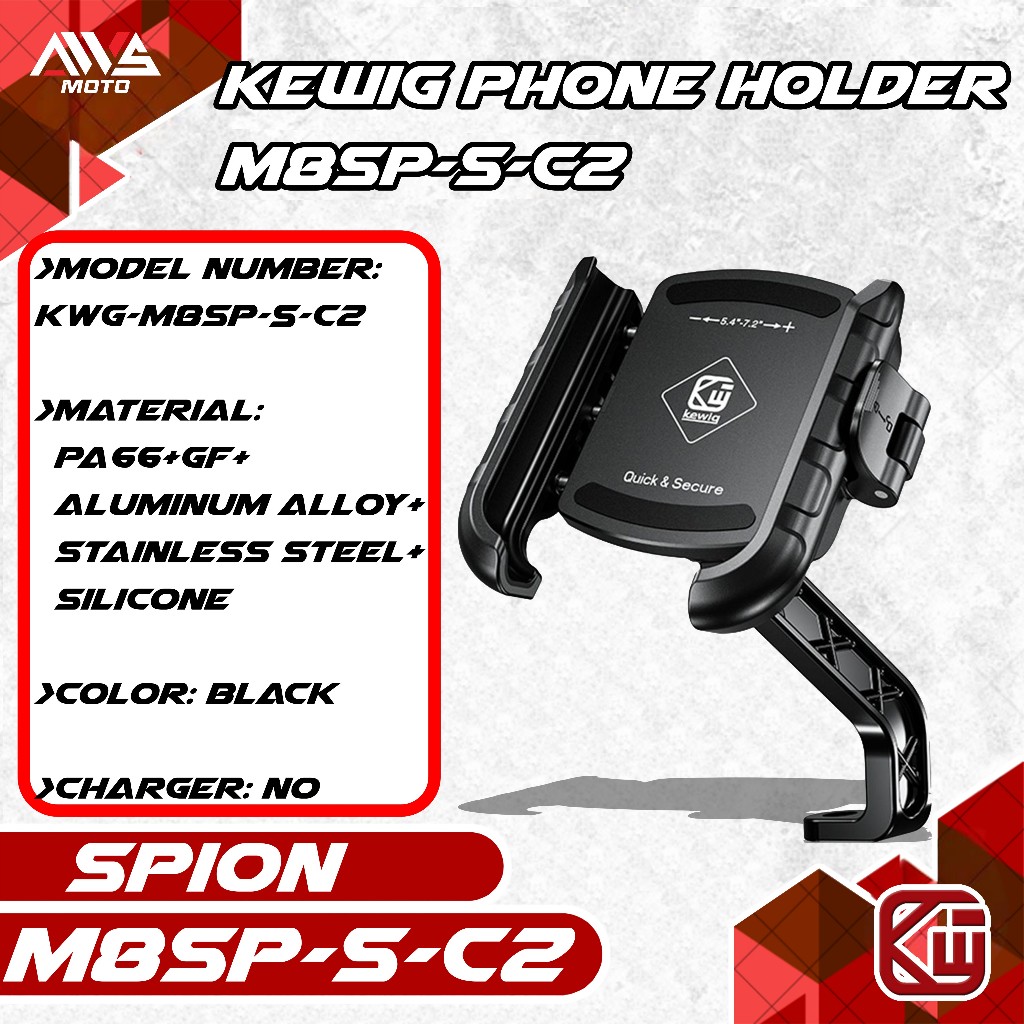 kewig phone holder spion batang, holder hp SPION batang terbaik, dudukan handphone SPION batang