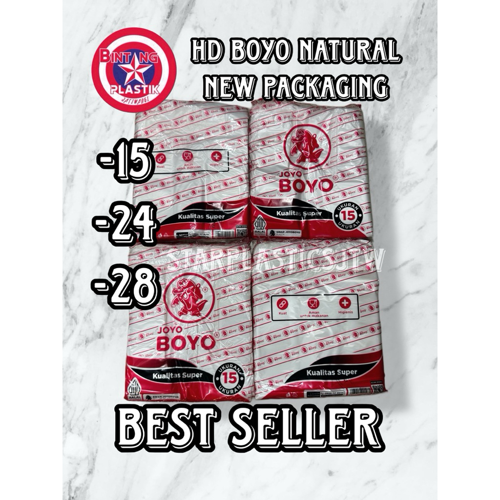 KRESEK HD Plastik JOYO BOYO MERAH HD IDOLA NATURAL BENING TOP BRAND, Ekonomis, Halal uk 15 , 24 , 28