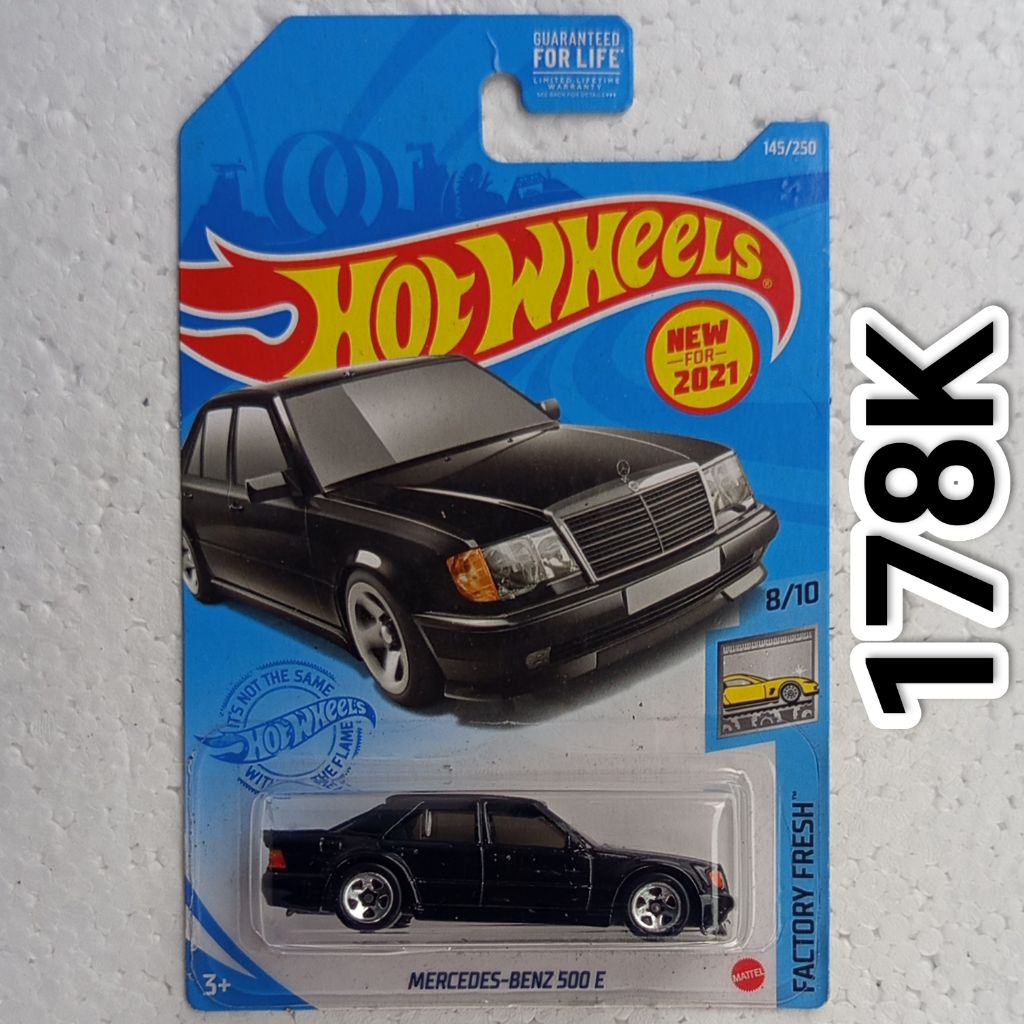 Hot Wheels Factory Fresh Mercedes Benz 500E Hitam