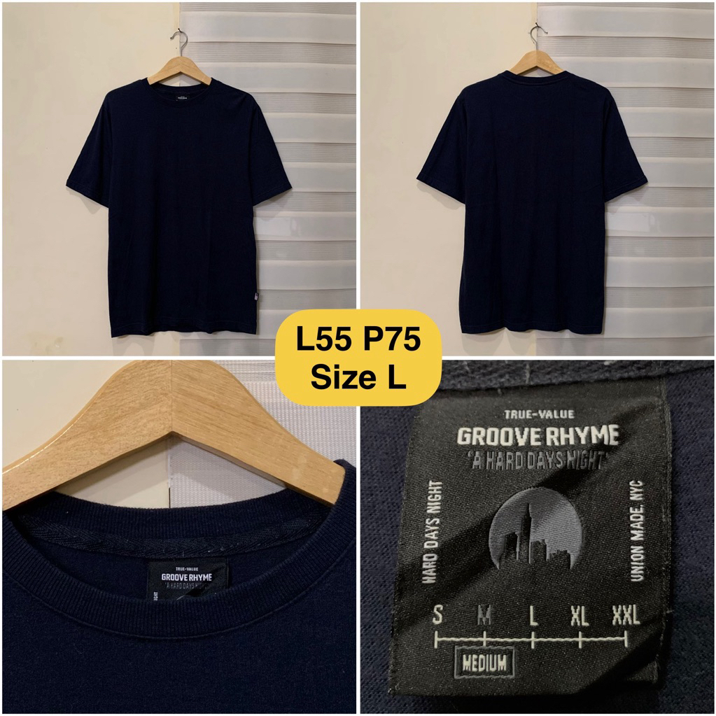 Kaos Groove Rhyme Hitam Original