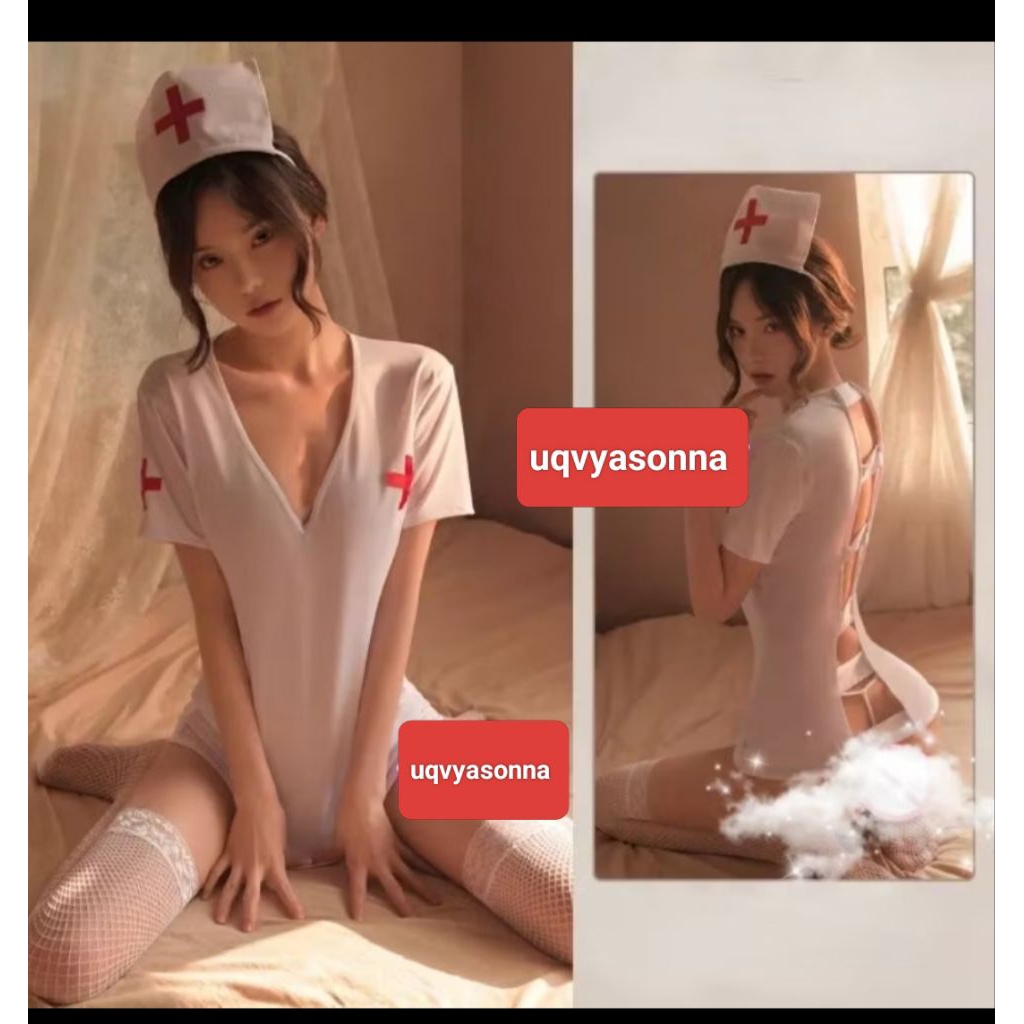 uqvyasonna lingerie cosplay suster nurse perawat