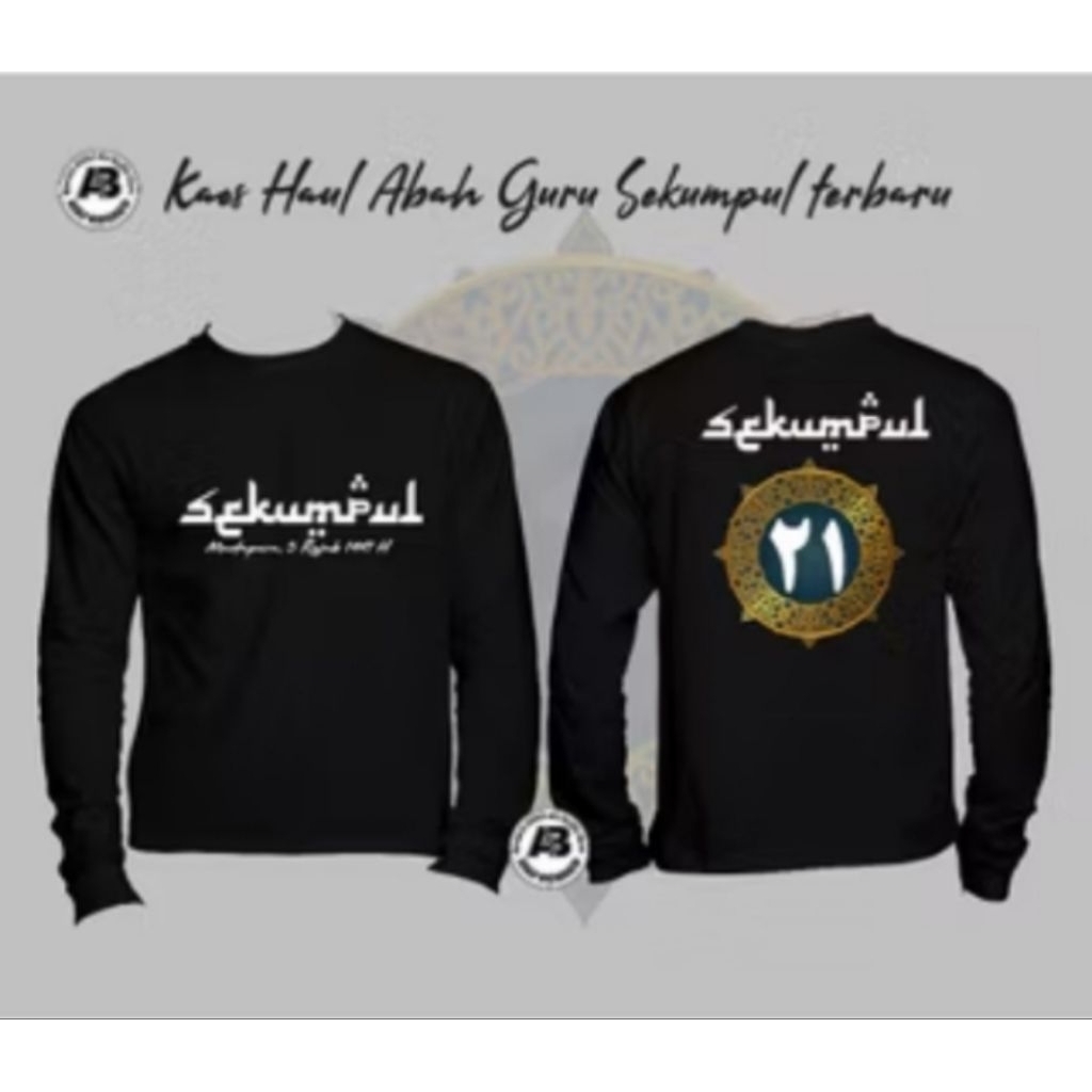 Kaos Haul Lengan Panjang Abah Guru Sekumpul Kaos Distro Unisex