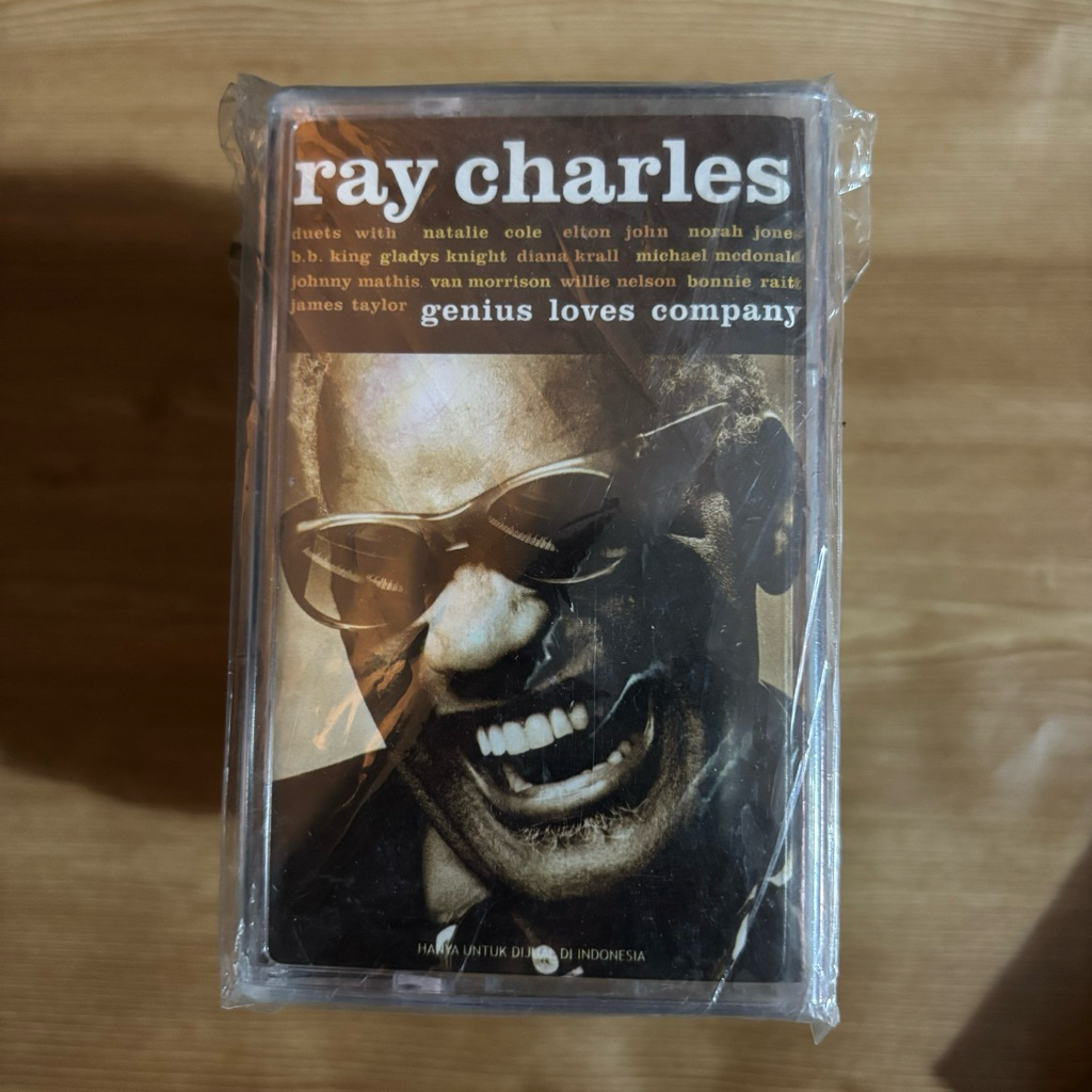 SEGEL KASET PITA ORIGINAL RAY CHARLES GENIUS LOVES COMPANY DUETS WITH B.B. KING NORAH JONES ELTON JO