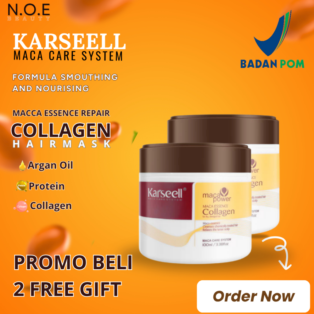 Karseell Collagen Hair Masker rambut - Smoothing Keratin Treatment BPOM 100ml