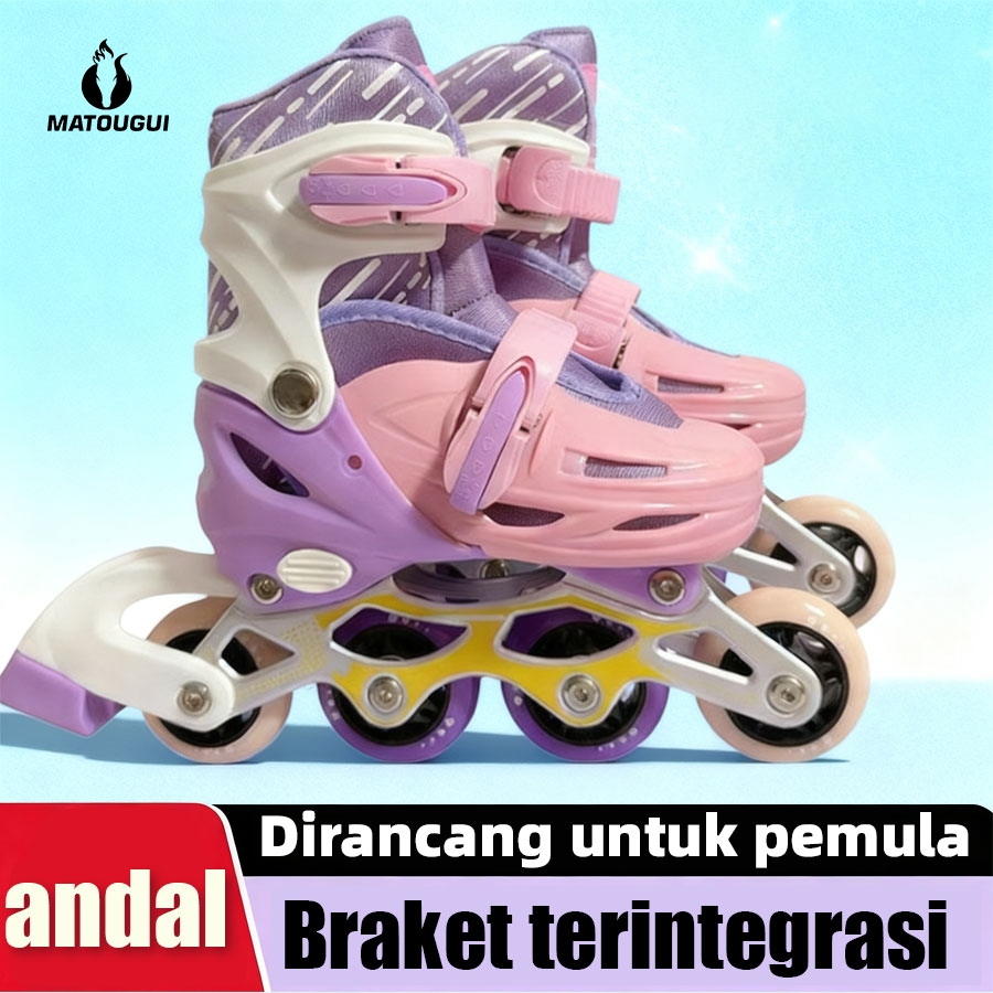MATOUGUI-Ada hadiah gratis (pilihan sendiri)sepatu roda/sepatu roda Oxelo/lampu kedip/tidak licin/an