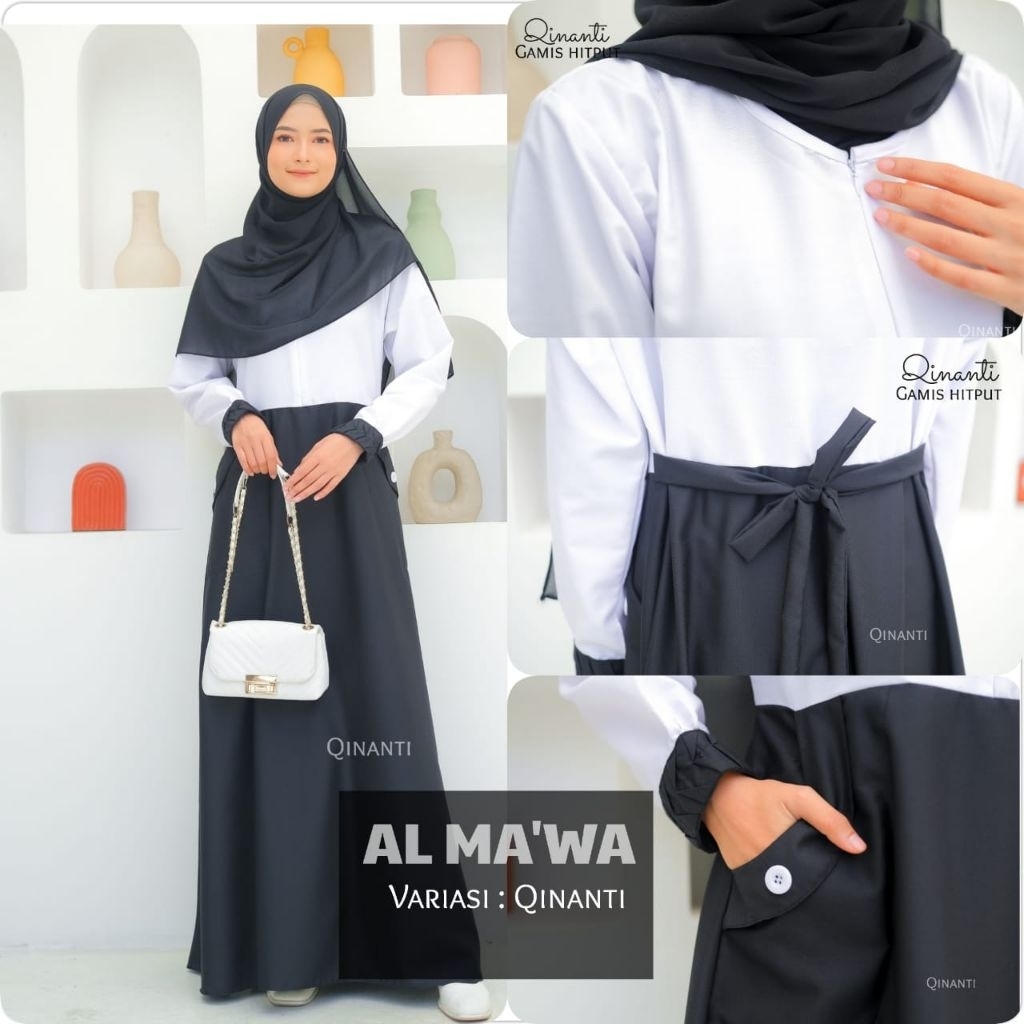 GAMIS KERJA DINAS/PNS/PEMDA/SEKOLAH/GURU TOYOBO HITAM PUTIH. HITPUT QINANTI