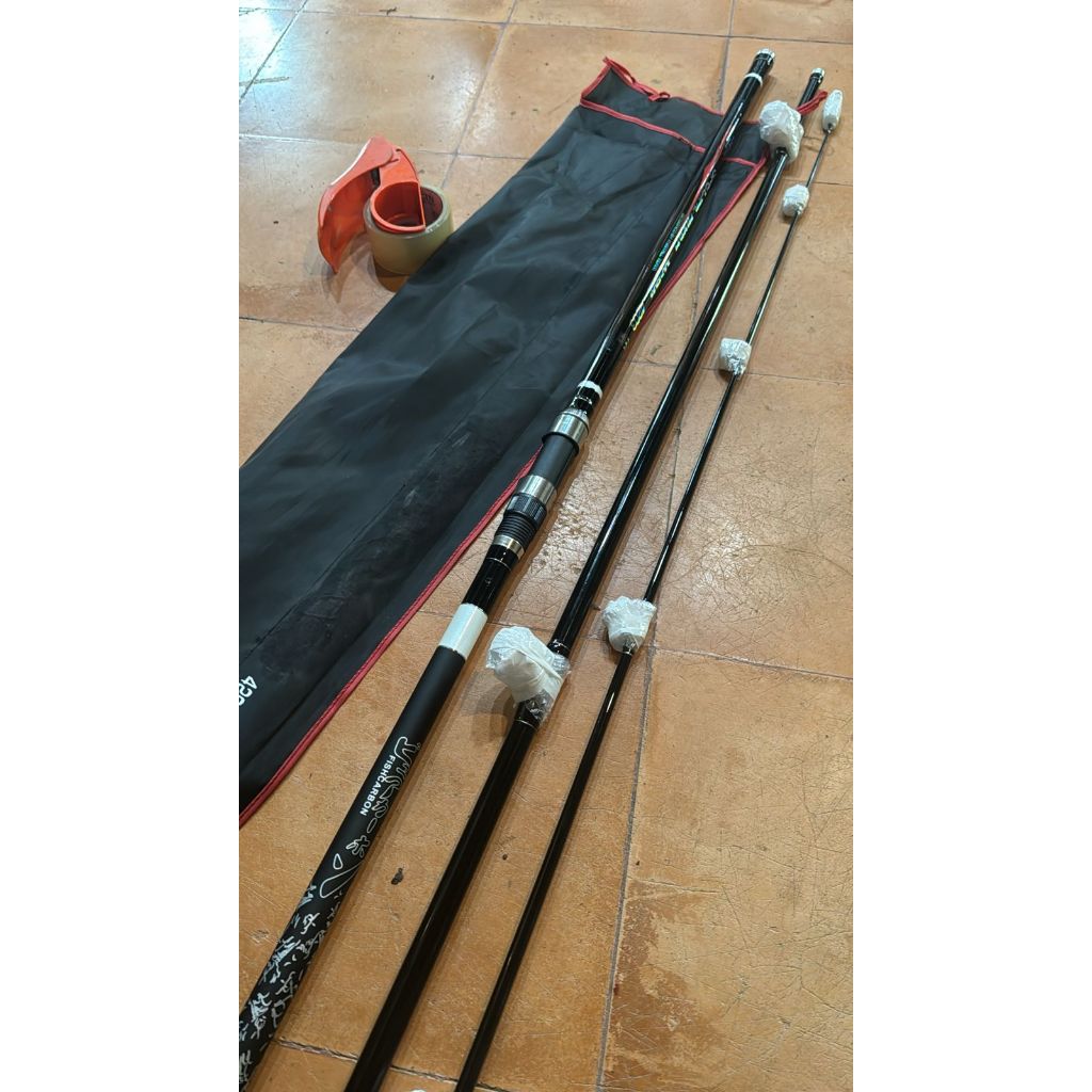 joran pancing laut  surf 100-150G orca special river 390. 420 . 450