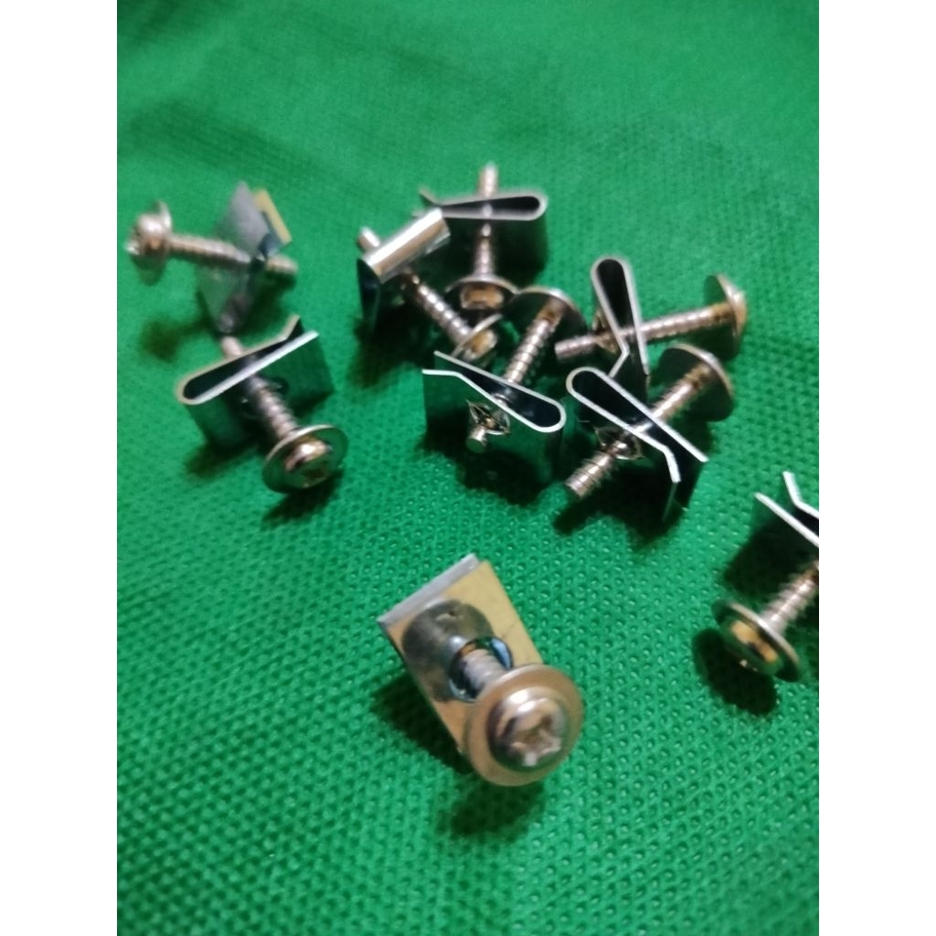 (PAKET 10PCS) original stainless klem baut sekrup body Honda Vario 110 125 150 all beat karbu fi esp