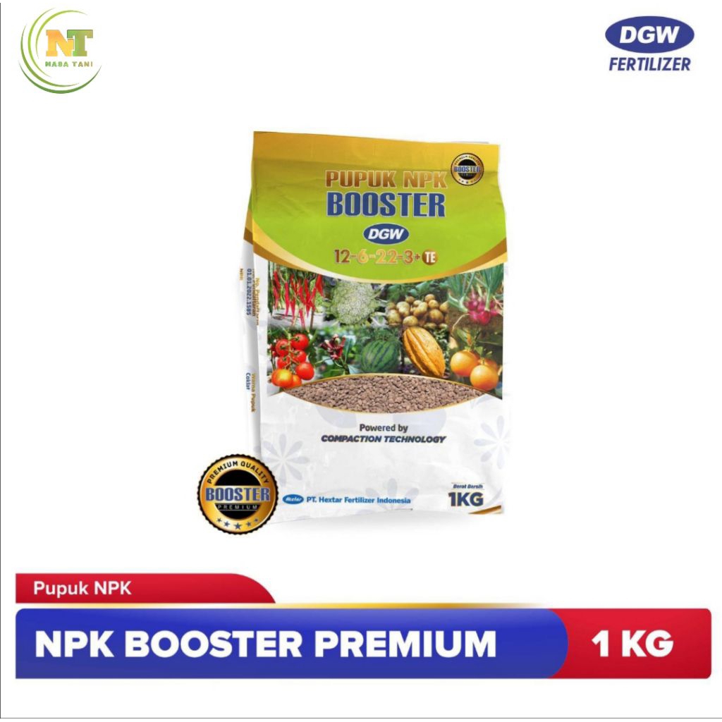Pupuk NPK 12 - 6 - 22 - 3 + TE Boster Premium DGW 1 Kg