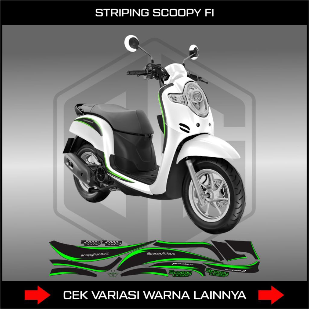 Striping Honda Scoopy fi/ Stiker Honda Scoopy fi/ Lis Body Motor Honda Scoopy fi