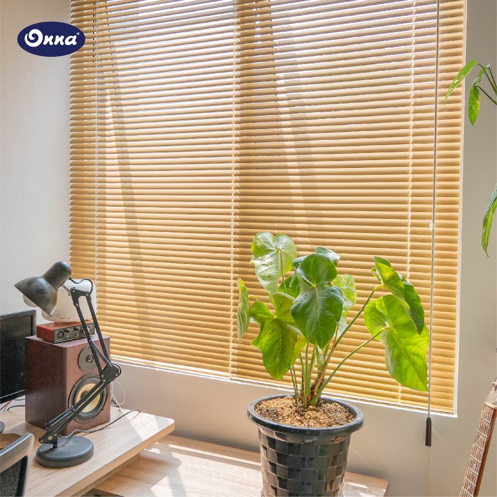 ONNA Slimline Blinds Gorden / Tirai Jendela Horizontal Aluminium (Ukuran Custom)