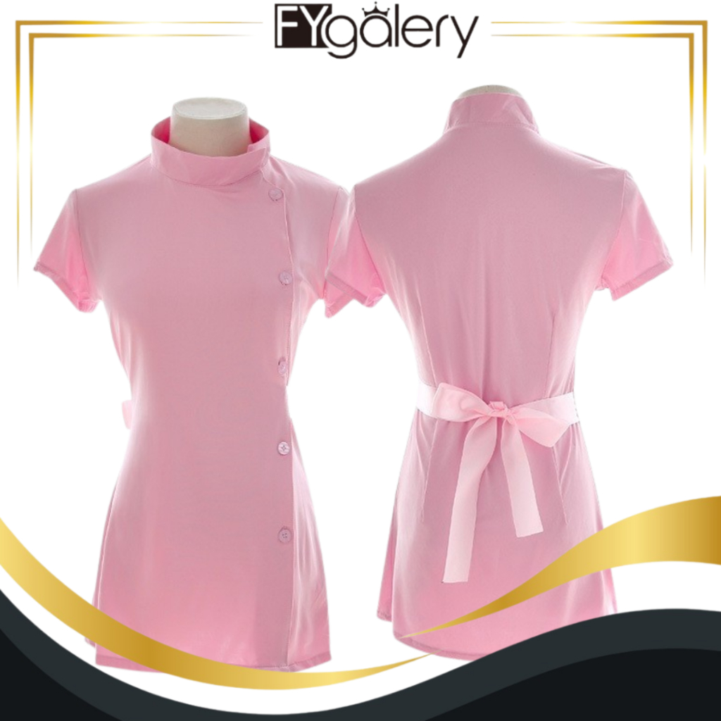 FYgalery Mini Dress Lingerie Press Badan Fit Body Set Costume Kostume Cosplay Seragam Nurse Perawat 