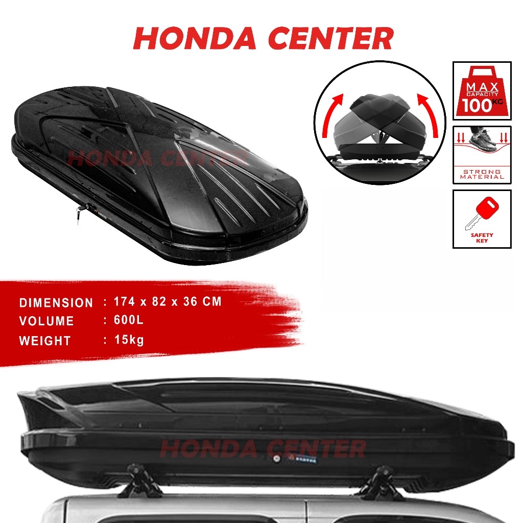 Roof Box Roofbox Rofbox Bagasi Atas Mobil Universal Material Abs 600l