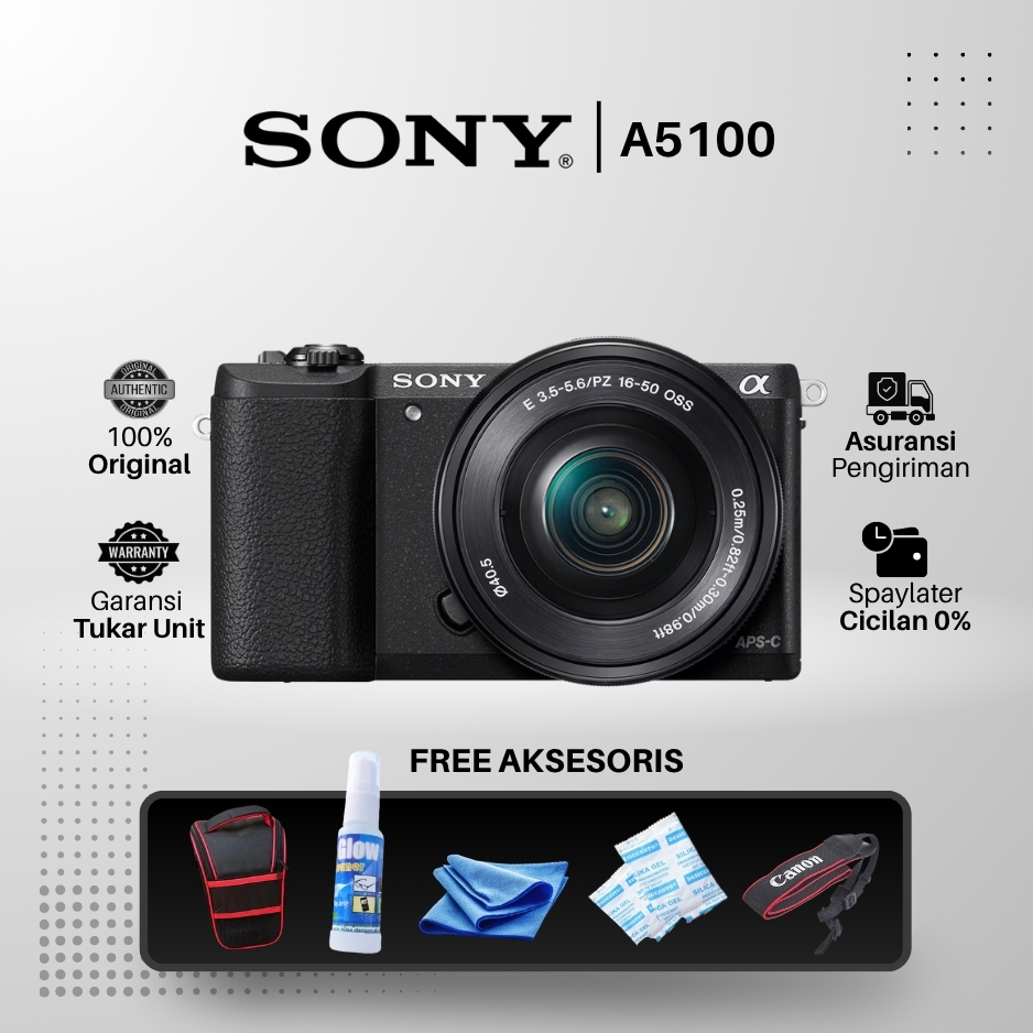 Mirrorless Sony A5100 Fullset