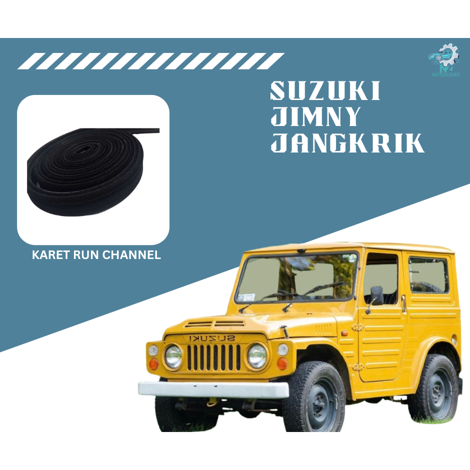 Karet runcanel / jalur kaca suzuki jimny jangkrik | karet rell kaca mobil jimny / jangkrik