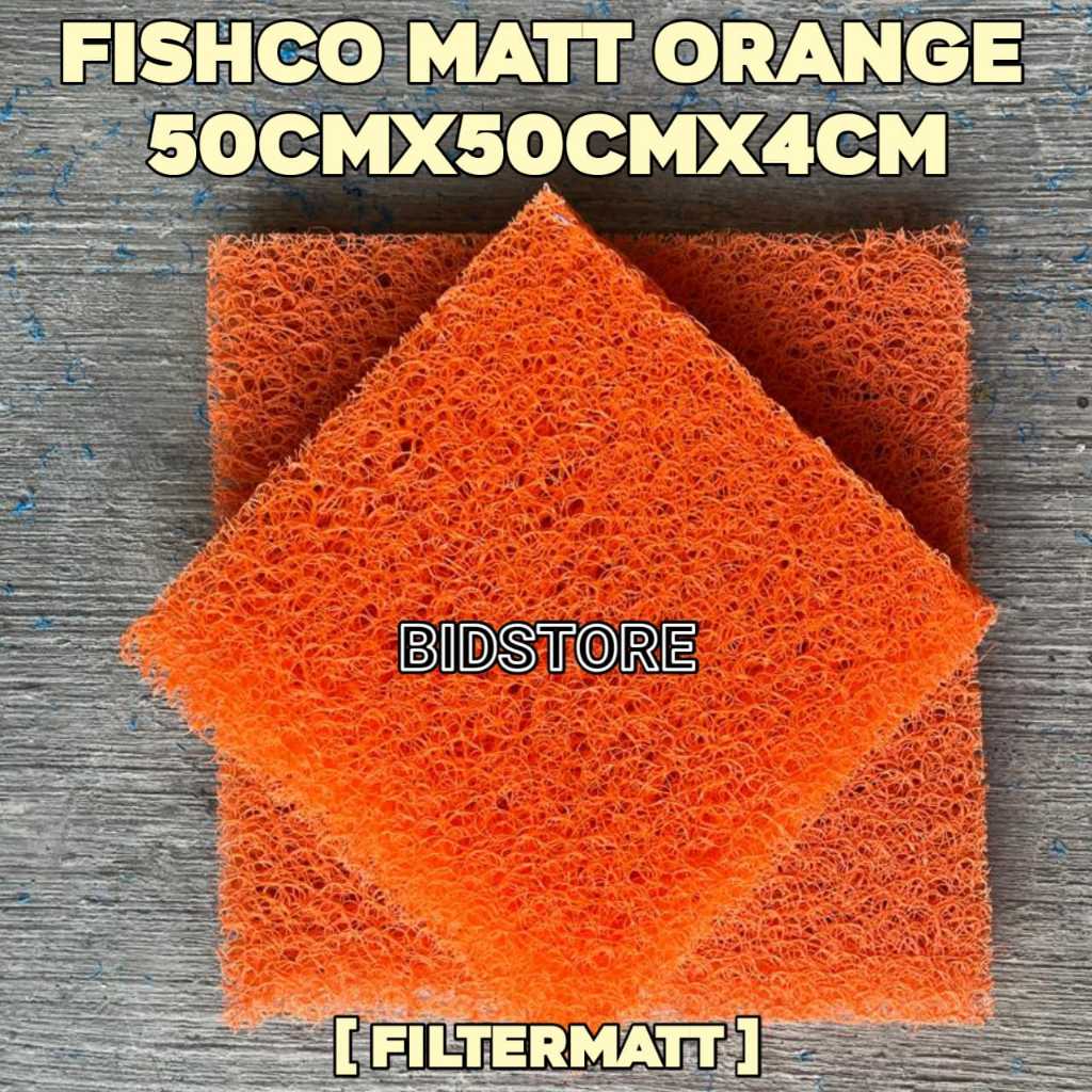 Fishcomat Orange Filter Matt Kolam koi dan Aquarium 50x50 50x40 50x30 50x25 50x20