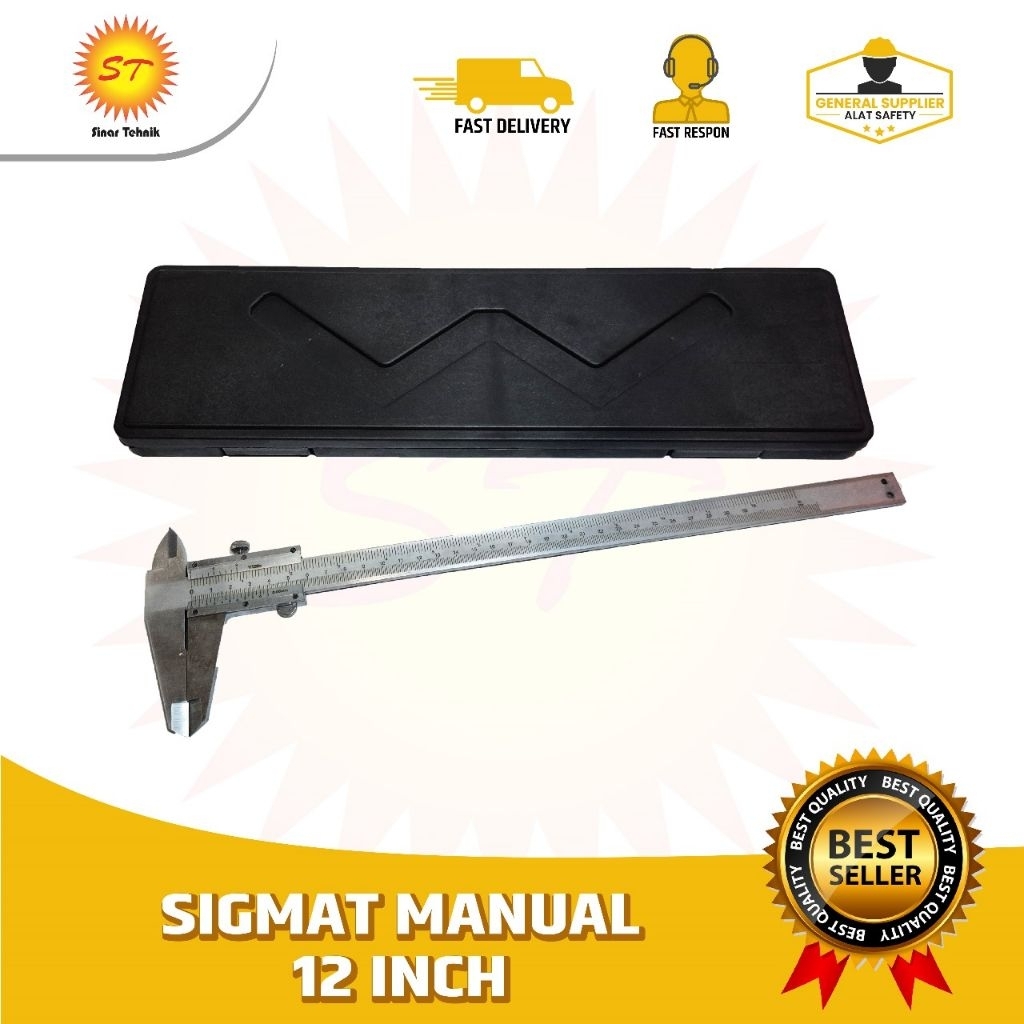 Sigmat Manual 12 Inch / Jangka Sorong Stainless 12 Inch