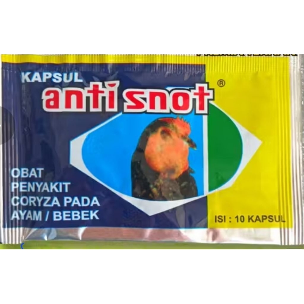 Anti Snot obat coryza, pilek, bengkak, Ayam/ Bebek sachset