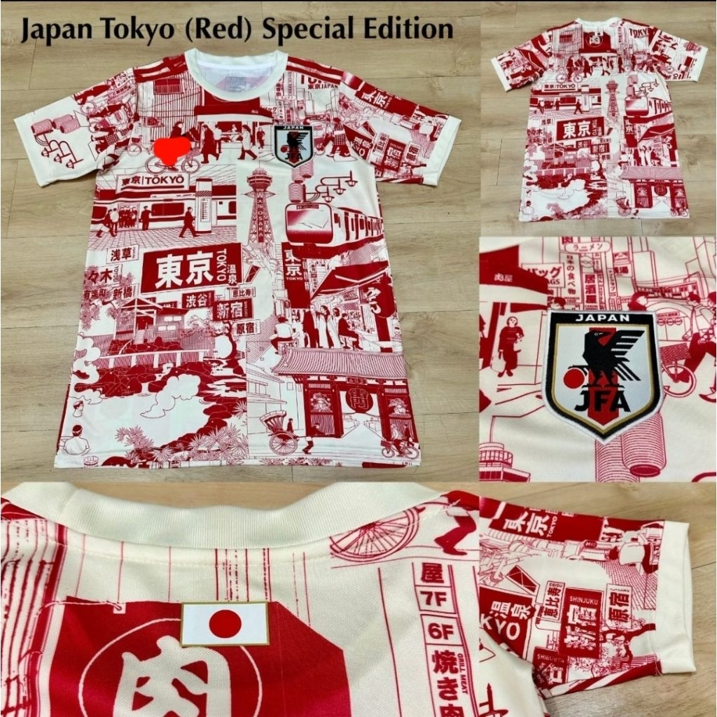 Jersey Kaos Baju Sepak Bola Dewasa Timnas Tim Nasional Jepang Japan Japanesse Nippon Home Away 3rd T